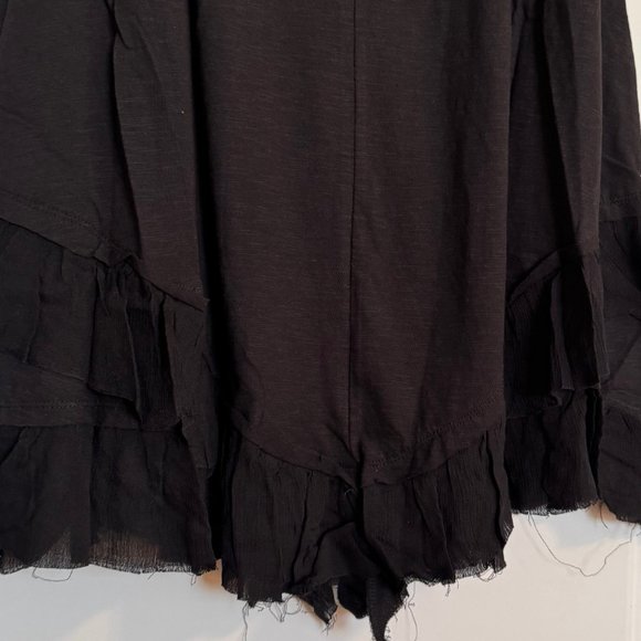 AREA Stars, Short Sleeve Ruffled Baby Doll Dress in Black, Medium, NWT/NEW - Picture 9 of 12